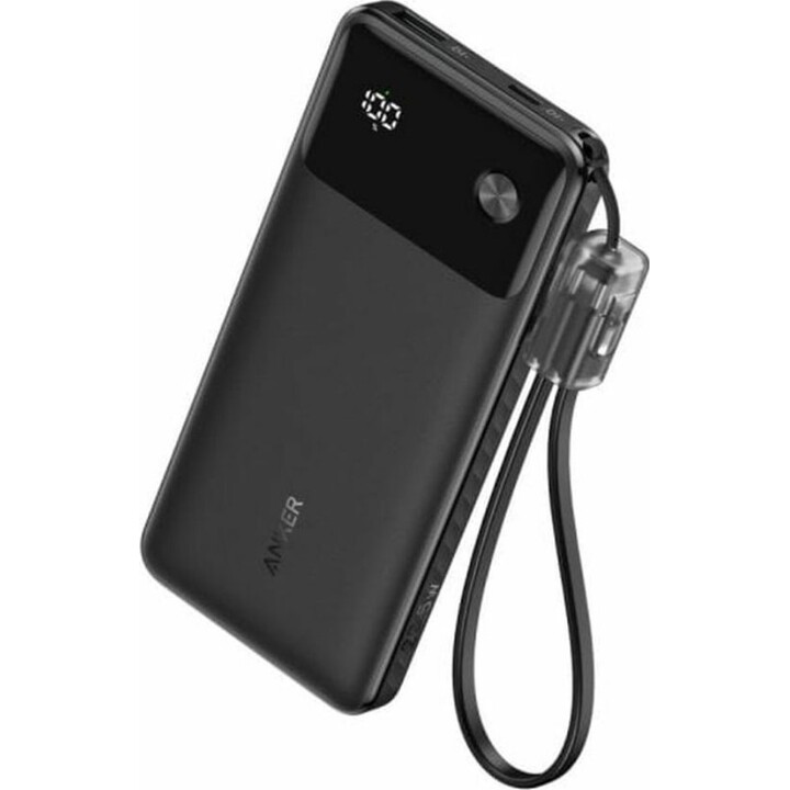 Anker Power Bank 10,000 mAh 22.5W 1x USB-A 1x USB-C Black