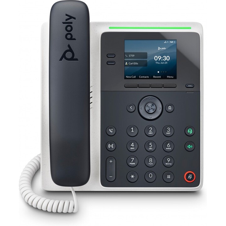 Telefono IP POLY Edge E100 e telefono IP abilitato PoE Nero IPS