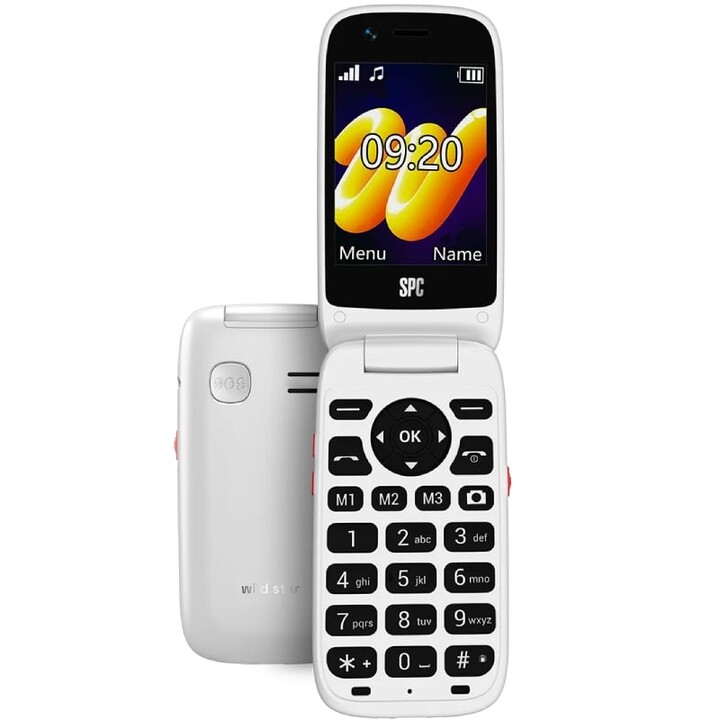 Cellulare SPC WILD Star per anziani / 4G / Bianco