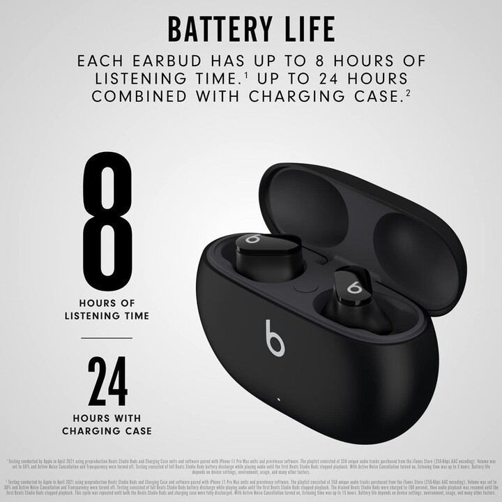 Apple Beats Studio Buds MJ4X3ZM/A True Wireless Earphones Black