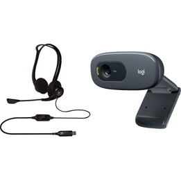 Logitech PC960 and C270  Headset and Webcam Bundle