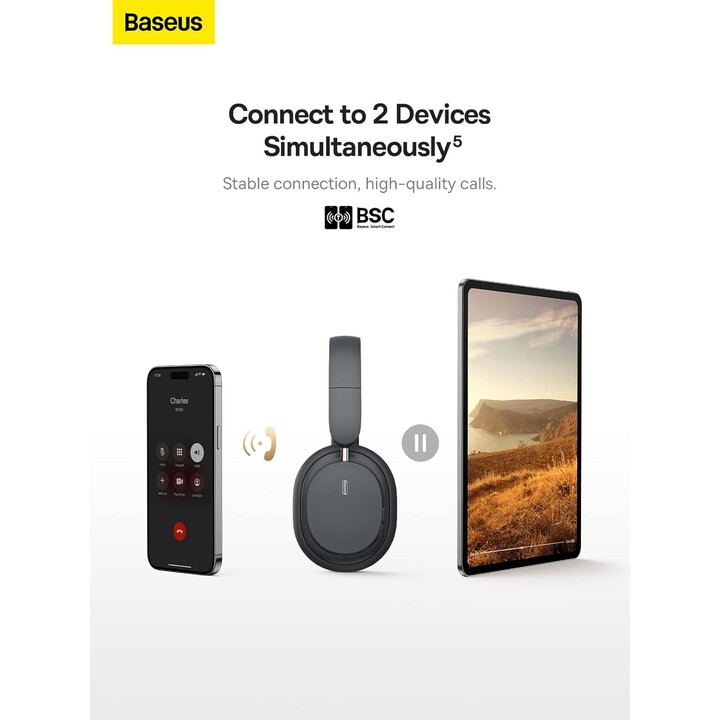Baseus Bowie D05 Wireless-Kopfhörer-Cluster Schwarz