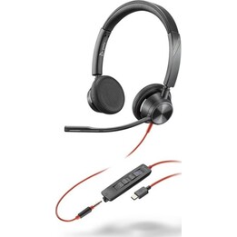 Casque stéréo filaire USB Poly Blackwire 3325 31134337 8X221AA, noir