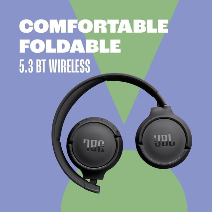 Casque supra-auriculaire sans fil JBL Tune 520BT jbltu520btbeu, noir