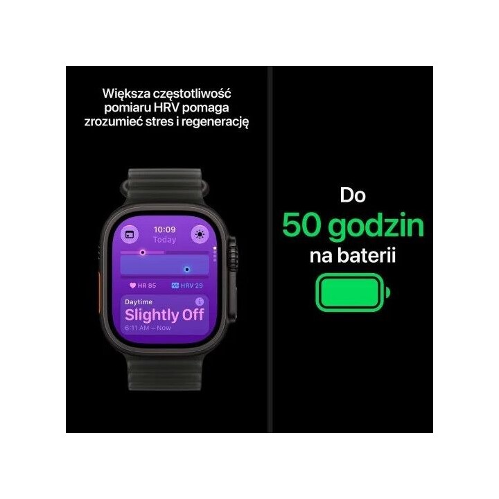 Reloj Apple Watch Ultra 4 (2026) 5G de 49 mm con caja de titanio natural y correa «Grey Ocean» translúcida - Titanio natural