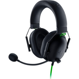 Fone de ouvido gamer com fio Razer BlackShark V2 - Conector de 3,5 mm · Microfone · Preto