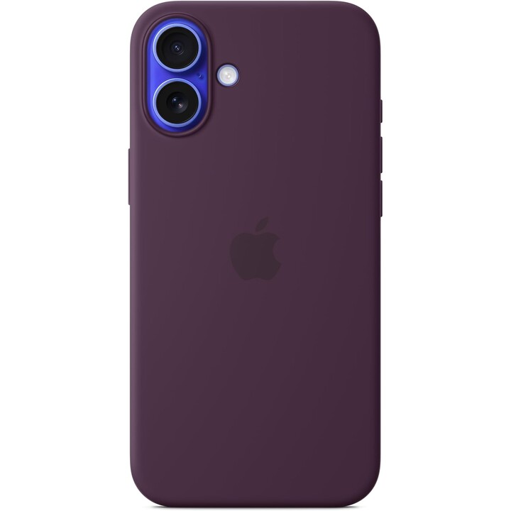 Custodia in silicone per Apple iPhone 16 Plus con MagSafe - Prugna