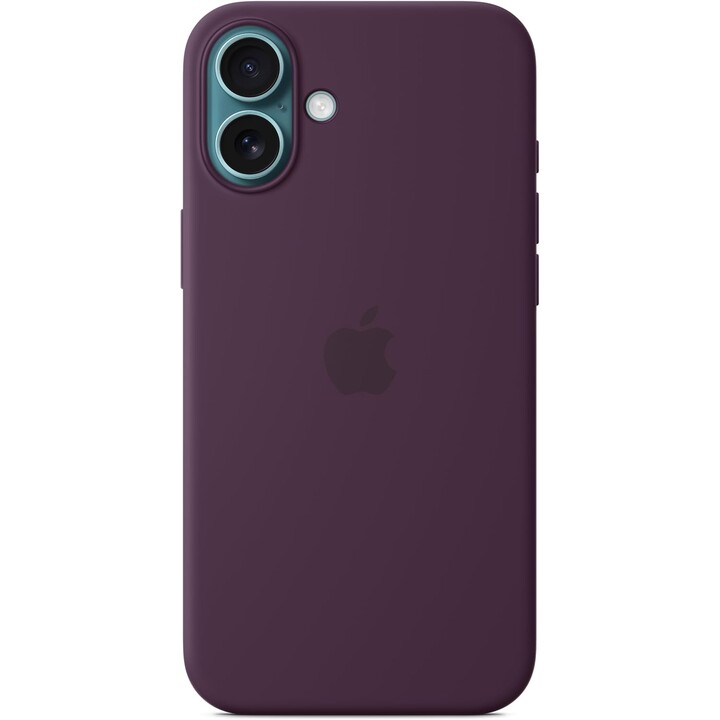 Custodia in silicone per Apple iPhone 16 Plus con MagSafe - Prugna