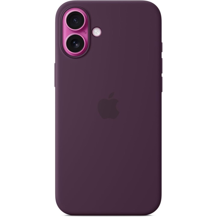 Custodia in silicone per Apple iPhone 16 Plus con MagSafe - Prugna