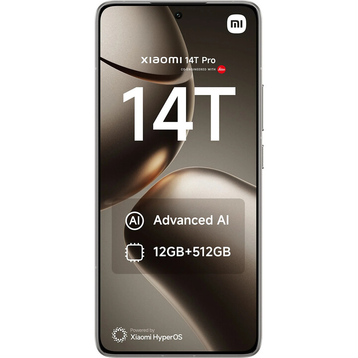 Xiaomi 14T Pro 5G, 12 GB 512 GB, Smartphone mit 6,67 AI-Display, Dual Sim, Titangrau