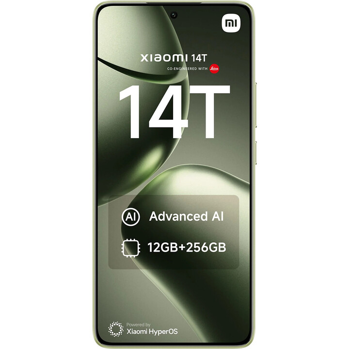 Xiaomi 14T 5G, 12GB 256GB, Smartphone with 6.67 AI display, Dual Sim, Green