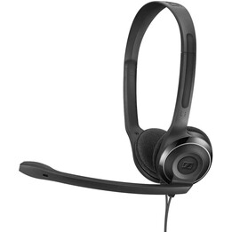 CUFFIA + MICROFONO SENNHEISER DIADEMA PC 8 USB NERO