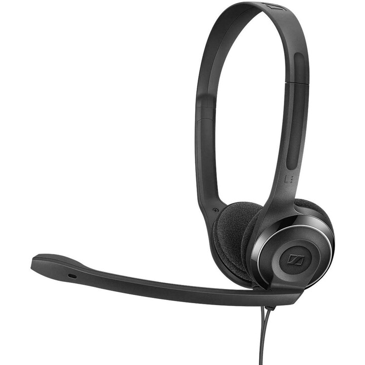 Sennheiser PC 8 USB - Auriculares de diadema abiertos USB (micrófono con cancelación de ruido, sonido estéreo) Negro
