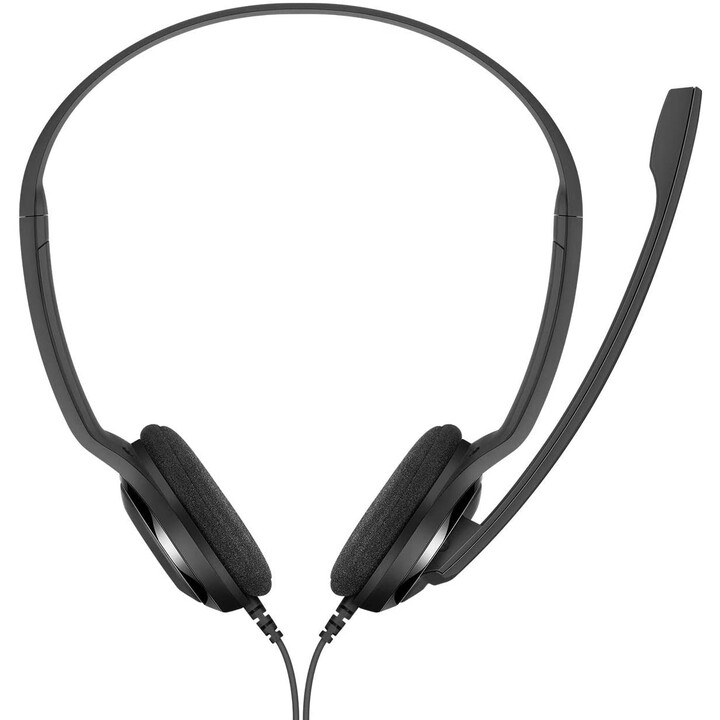 Sennheiser PC 8 USB - Auriculares de diadema abiertos USB (micrófono con cancelación de ruido, sonido estéreo) Negro