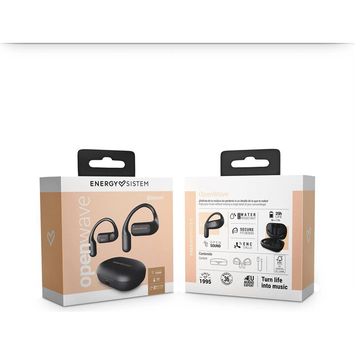 Open-Ear+ Mic Energy Open Wave TWS Bluetooth-Headset schwarz
