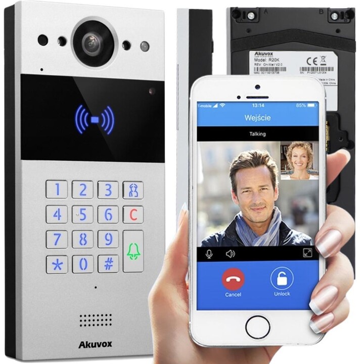 Akuvox R20K-2 2 MP Silver Video Intercom System