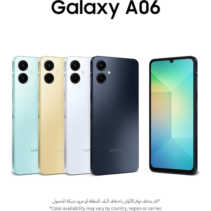 Samsung Galaxy A06, 6 GB, 128 GB, doble SIM, negro - Reacondicionado por el fabricante, con ligeros signos de uso