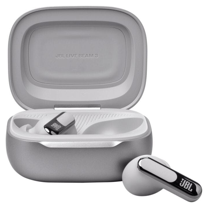 JBL Live Beam 3 Spatial Sound Silver - Wireless Headphones