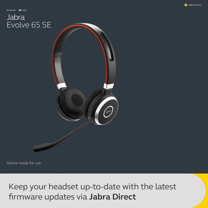 Jabra Evolve 65 SE UC Mono Headset On-Ear (Bluetooth, dongle, wireless, USB, charging station)