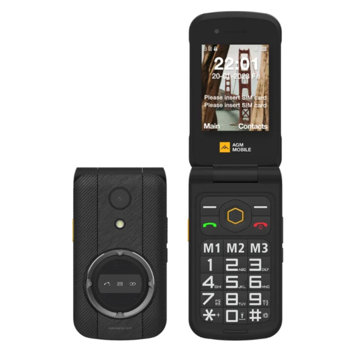 AGM M8 Flip 4G Rugged 2,8 pouces 1500mAh Téléphone basique