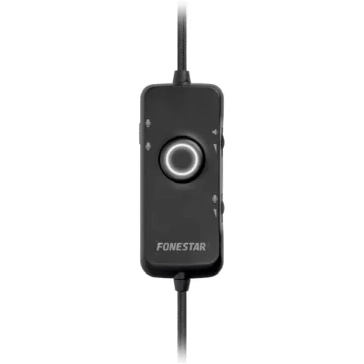 Fones de ouvido para jogos Fonestar WIN-U/ USB/ pretos com microfone