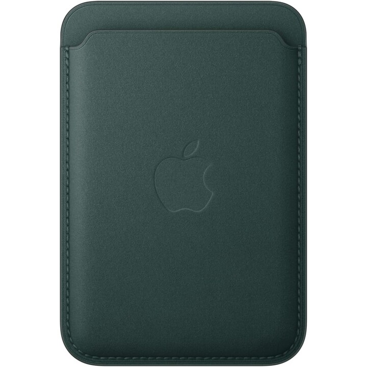 Cartera de tejido fino para iPhone de Apple con MagSafe - Verde oscuro