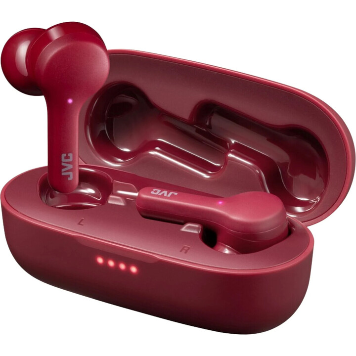 JVC HA-A8T Bluetooth headphones with charging case/ 6h autonomy/ Red