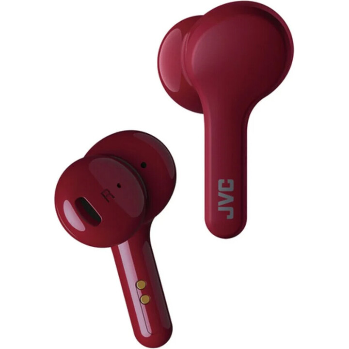JVC HA-A8T Bluetooth-Kopfhörer mit Ladeetui/ 6 Stunden Autonomie/ Rot