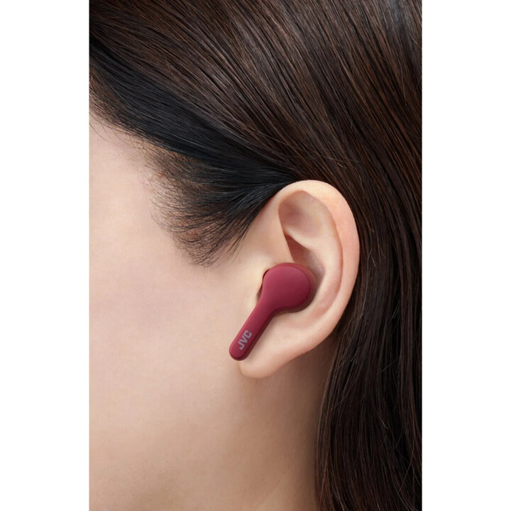 Cuffie Bluetooth JVC HA-A8T con custodia di ricarica/ 6 ore di autonomia/ Rosso