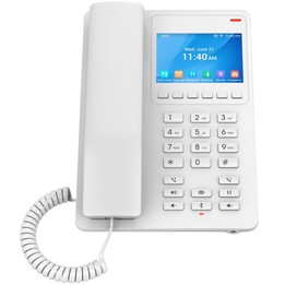 Grandstream GHP630W 3.5 Visualizza a colori LCD POE Dual Band Wifi 6, Telefono da scrivania dell'hotel, bianco