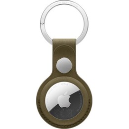 Fine-braided Keychain for the AirTag – Dark Olive