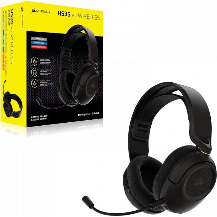 Casque sans fil HS35 V3 Carbon pour PlayStation