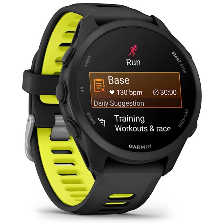 Garmin Forerunner 170 Music 3,05 cm (1,2") AMOLED 42 mm Digital 390 x 390 Pixel Touchscreen Schwarz GPS (Satellit)