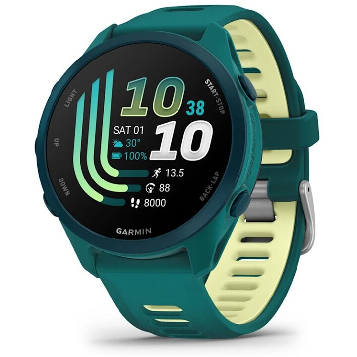 Garmin Forerunner 170 Music 3,05 cm (1,2") AMOLED 42 mm Digital 390 x 390 píxeis Ecrã tátil Verde GPS (satélite)