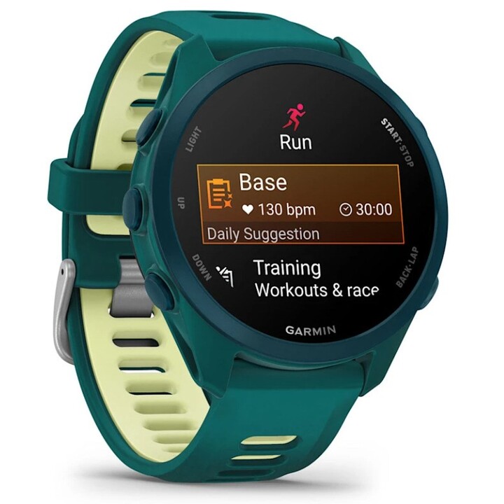 Garmin Forerunner 170 Music 3,05 cm (1,2") AMOLED 42 mm Digital 390 x 390 Pixel Touchscreen Grün GPS (Satellit)