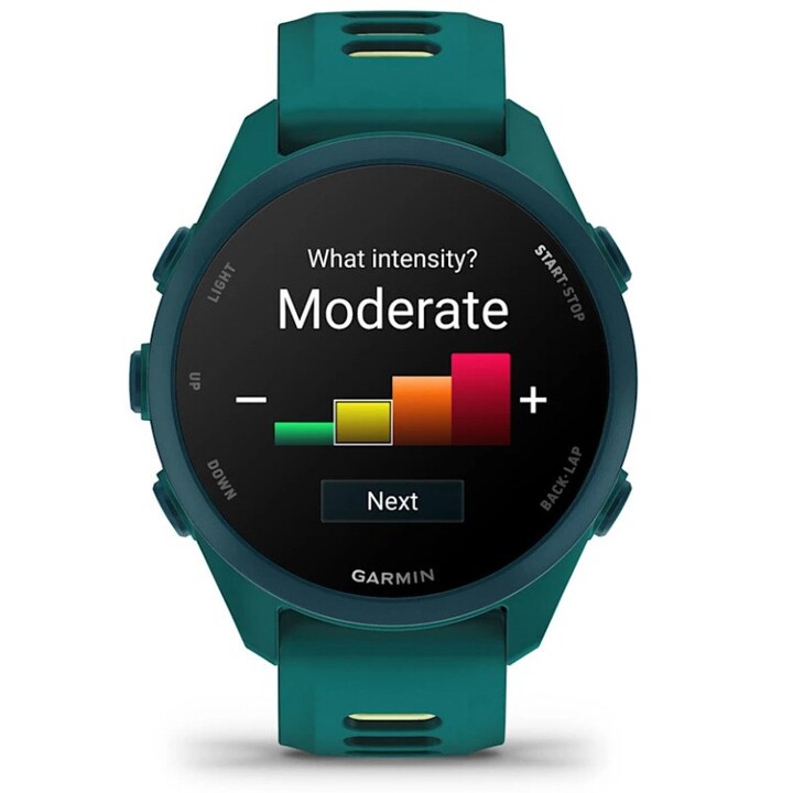 Garmin Forerunner 170 Music 3,05 cm (1,2") AMOLED 42 mm Digital 390 x 390 píxeis Ecrã tátil Verde GPS (satélite)