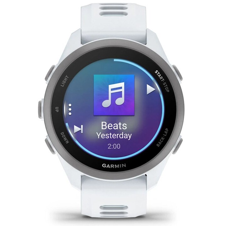 Garmin Forerunner 170 Music 3,05 cm (1,2") AMOLED 42 mm Digitale 390 x 390 pixel Schermo tattile Bianco GPS (satellite)