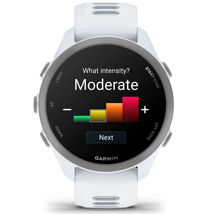 Garmin Forerunner 170 Music 3,05 cm (1,2") AMOLED 42 mm Digitale 390 x 390 pixel Schermo tattile Bianco GPS (satellite)