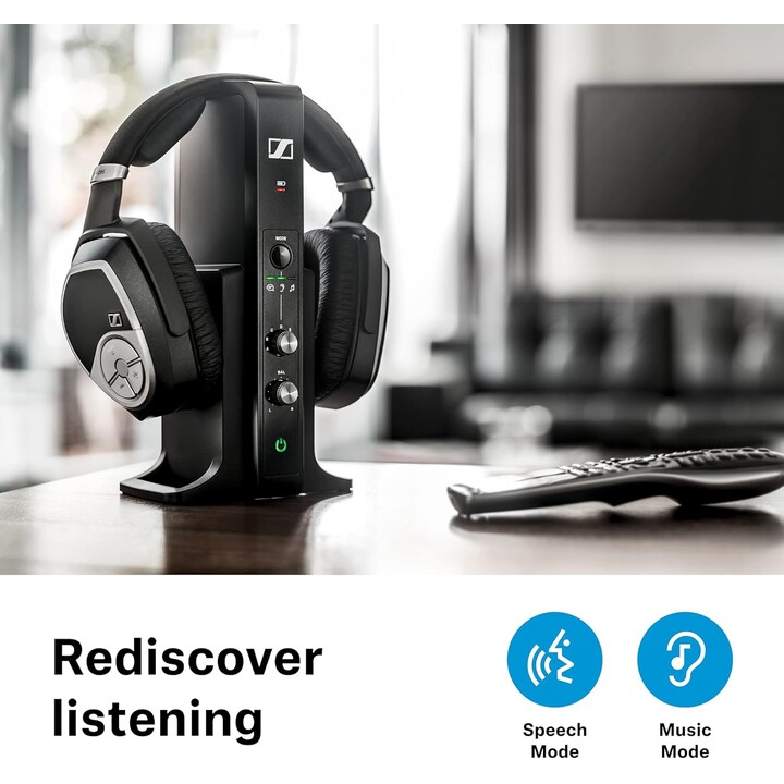 Sennheiser RS 195-U Headphones Headband 3.5 mm Connector Black