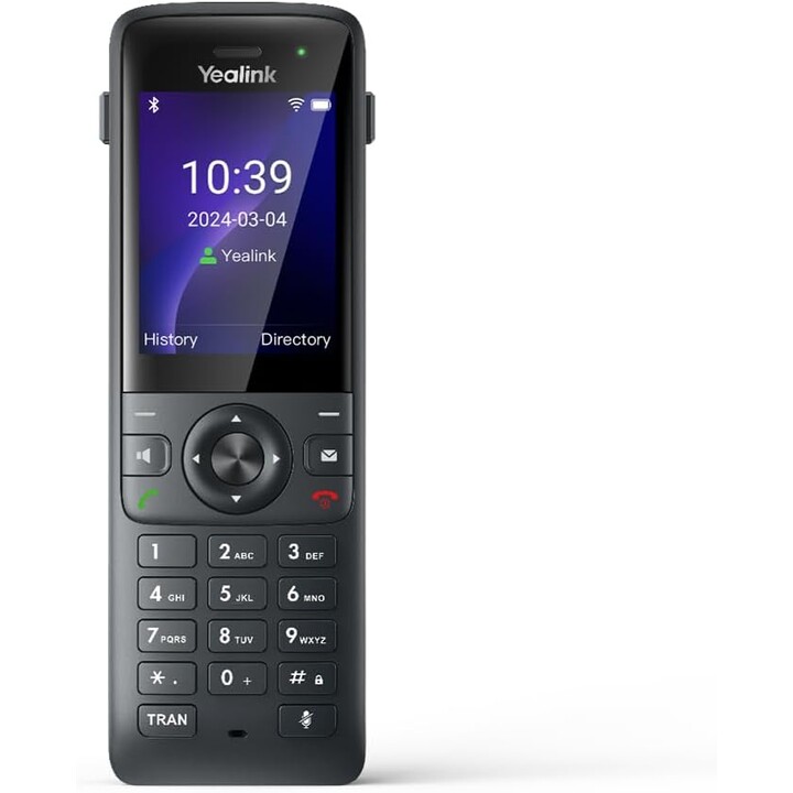 Yealink AX83H, telefono IP, cordless, schermata a colori TFT da 2,4 pollici - Bluetooth - WiFi a doppia fascia 6