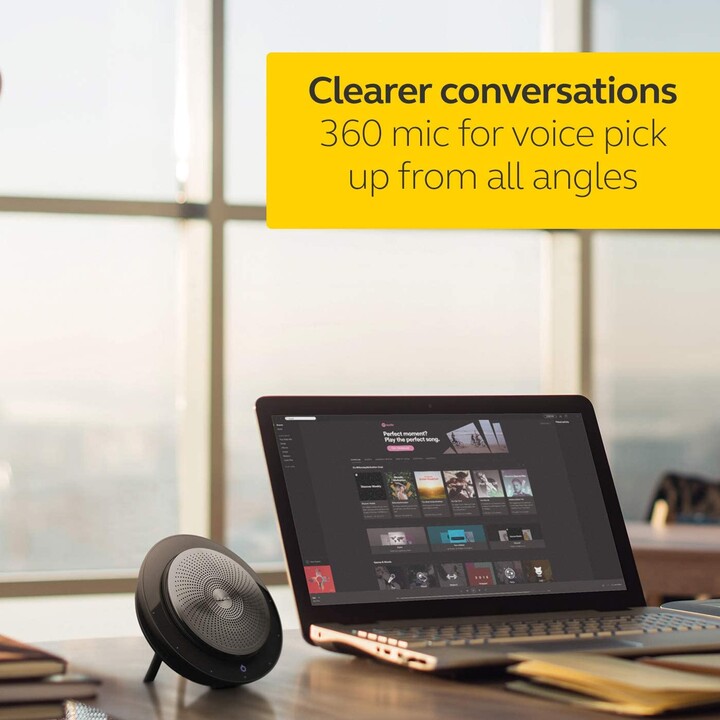 Jabra SPEAK 710 MS - telefone viva-voz VoIP para mesa (Bluetooth, wireless, USB)