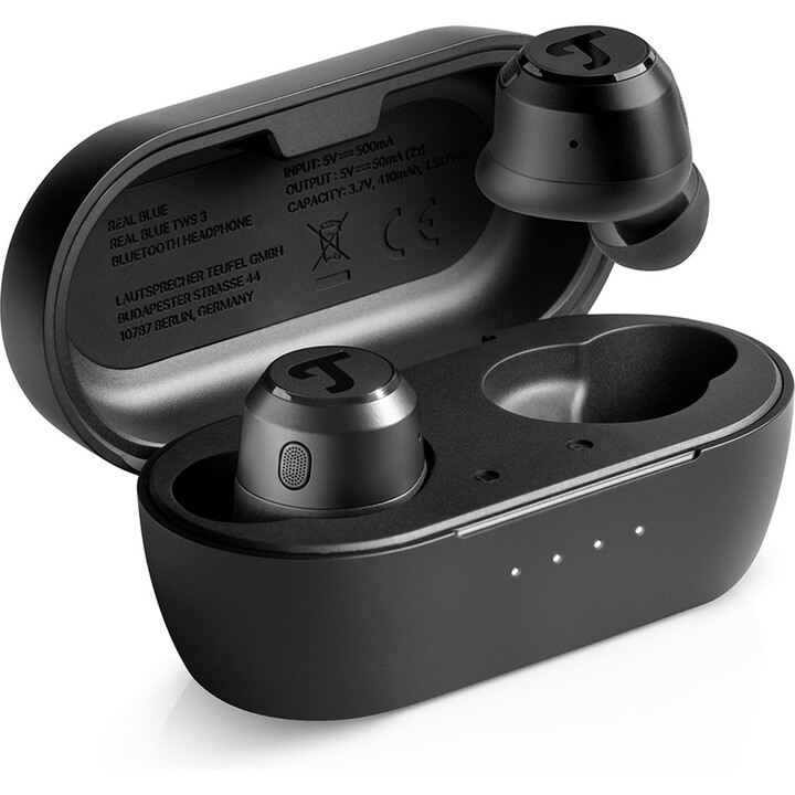 Fones de ouvido intra-auriculares Bluetooth Teufel REAL BLUE TWS 3 True-Wireless pretos