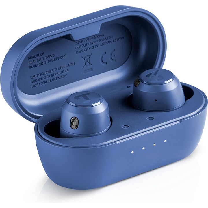 Teufel REAL BLUE TWS 3 True-Wireless In-Ear Bluetooth Earphones steel blue
