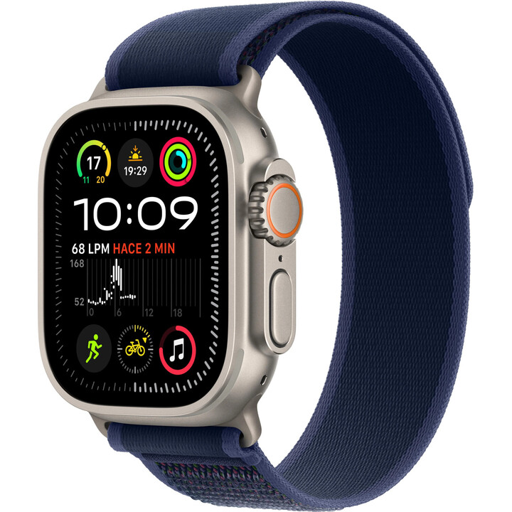 Apple Watch Ultra 2 GPS Cellular 49mm Caja de titanio natural con correa Loop Trail Azul Talla S/M
