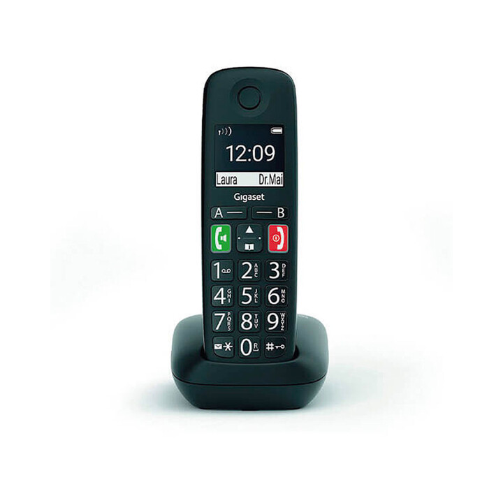 Refurbished Gigaset E290 Black DECT Cordless Phone - Like New