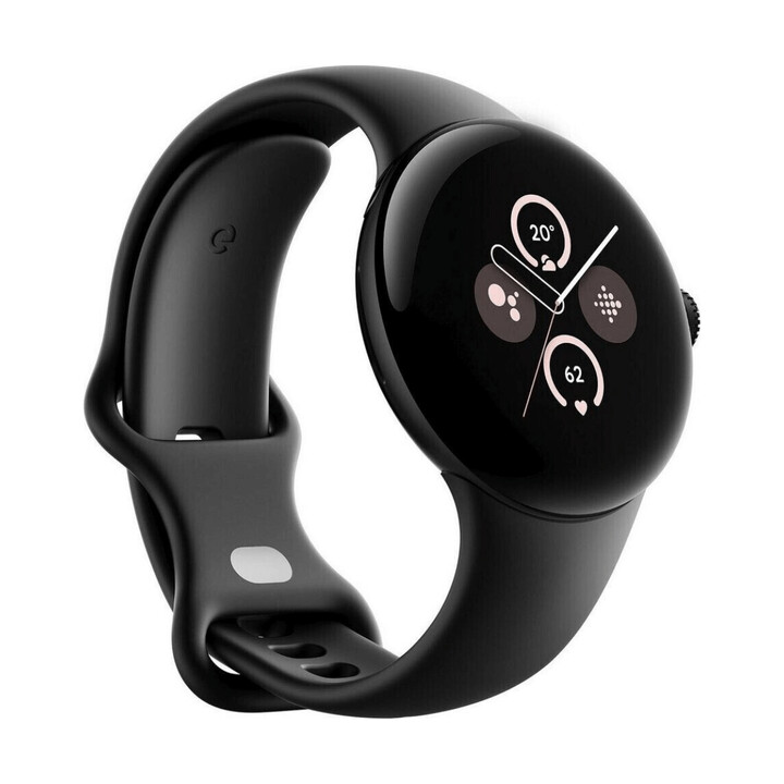 Google Pixel Watch 2 41 mm LTE Preto (Matte Black) e Bracelete Desportiva Preta (Obsidian) Recondicionado - Muito Bom