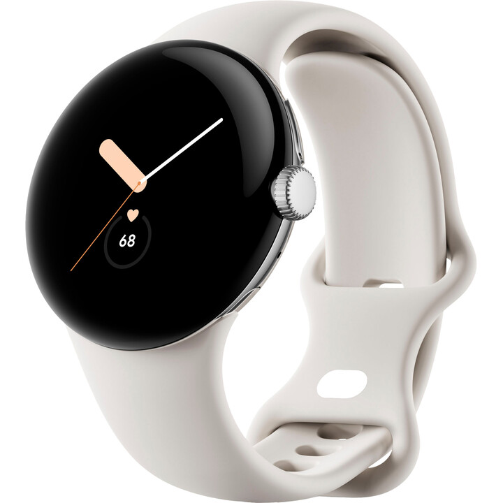 Google Pixel Watch aço inoxidável 41 mm 32GB LTE prata giz DE