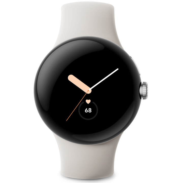 Google Pixel Watch Acier inoxydable 41 mm 32 Go LTE Silver Chalk DE