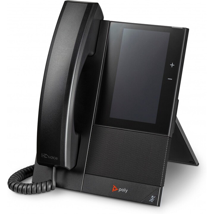 POLY CCX 505 Business Media Phone für Microsoft Teams und PoE-fähiges IP-Telefon Schwarz 24 Leitungen LCD WLAN