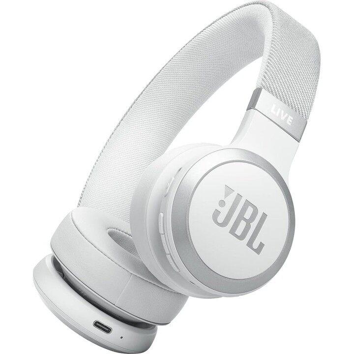 JBL Live 670Nc Supraaural Bluetooth Kopfhörer Weiß